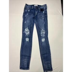 Mudd Low Rise Skinny Women's size 7 Medium Wash Blue Denim Jeans